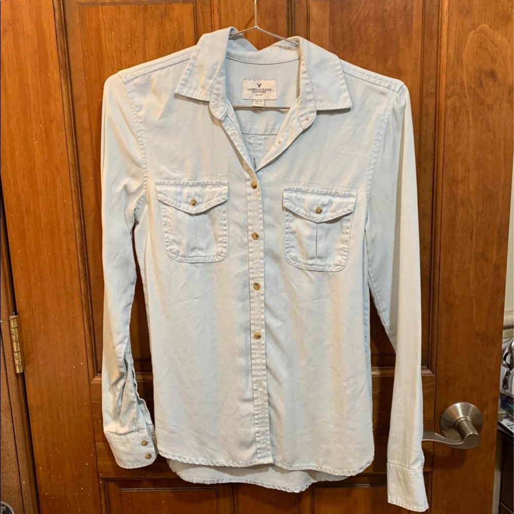 American Eagle denim dress shirt